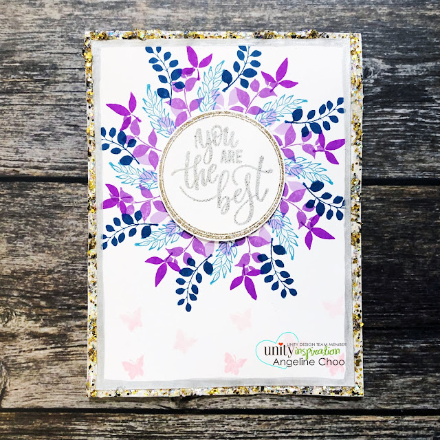 ScrappyScrappy: Unity Stamp & Gina K Wreath Builders #scrappyscrappy #unitystampco #ginakdesigns #wreathbuilder #card #cardmaking #altenewdyeink #altenew #wreath #glitterificpaint