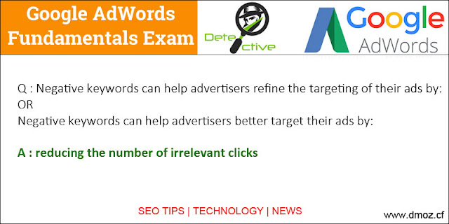 Negative keywords can help advertisers refine the targeting of their ads by
