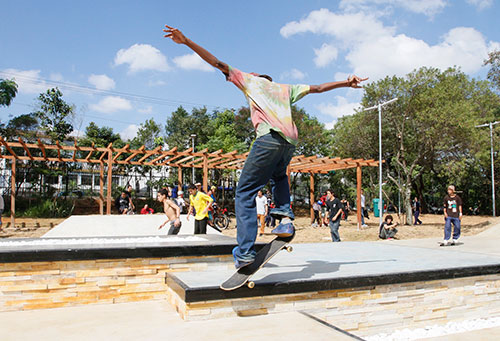 Pista de skate Street do Parque Chácara do Jockey