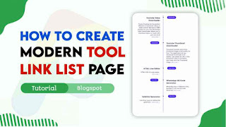 How to make Tool Website Link List Page in Blogger