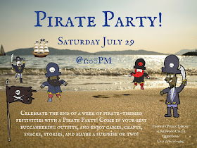 Franklin Library: Pirate Party on Saturday, July 29
