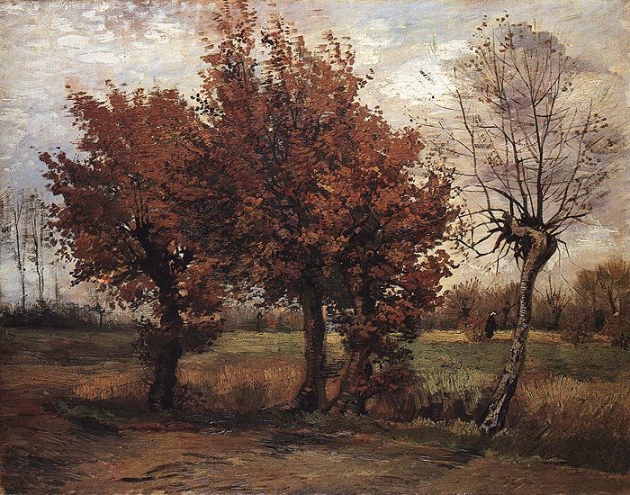 images of landscape Vincent Van Gogh Autumn Landscape | 700 x 550