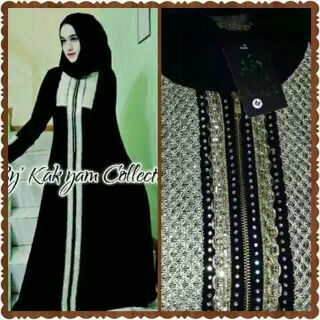 pusat grosir abaya  Baju  Gamis Hitam Arab 