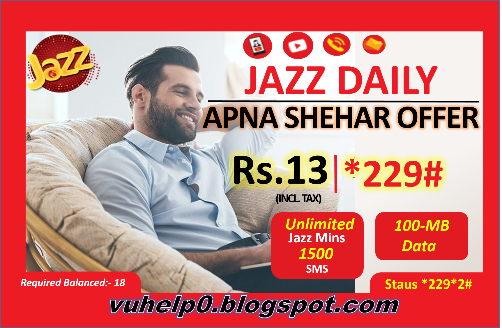 Jazz Daily Apna Shehar Offer | Jazz *229# Offer