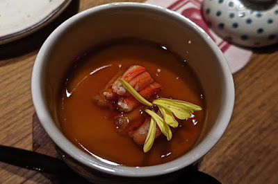 Sakutto Tempura & Oyster (サクット), chawanmushi crab scallop