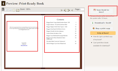 Blogger E-Kitap Yapmak