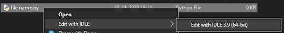 How to open Python IDLE