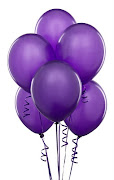 Cassidy Megan was motivated to create Purple Day from her . (purple ballons)