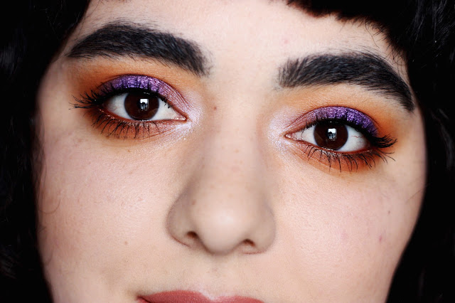 Purple and Orange Smokey Eye