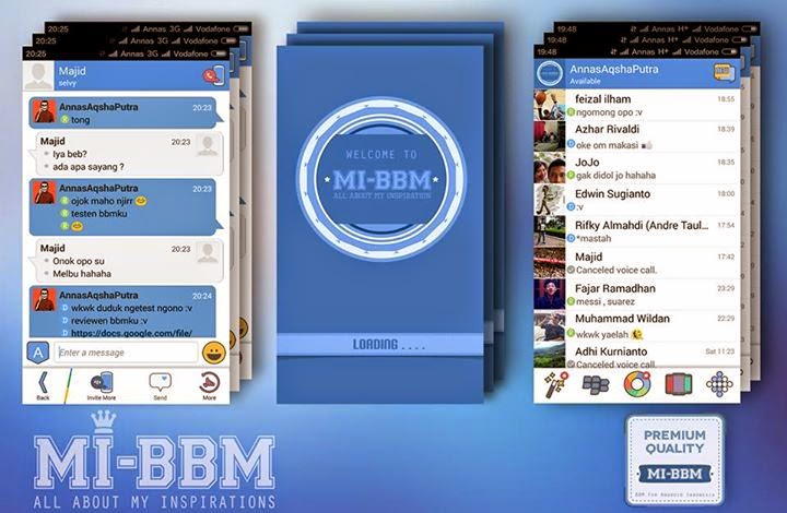 BBM Mod Themes MI-BBM V.2.7.0.21 Blue Colour 