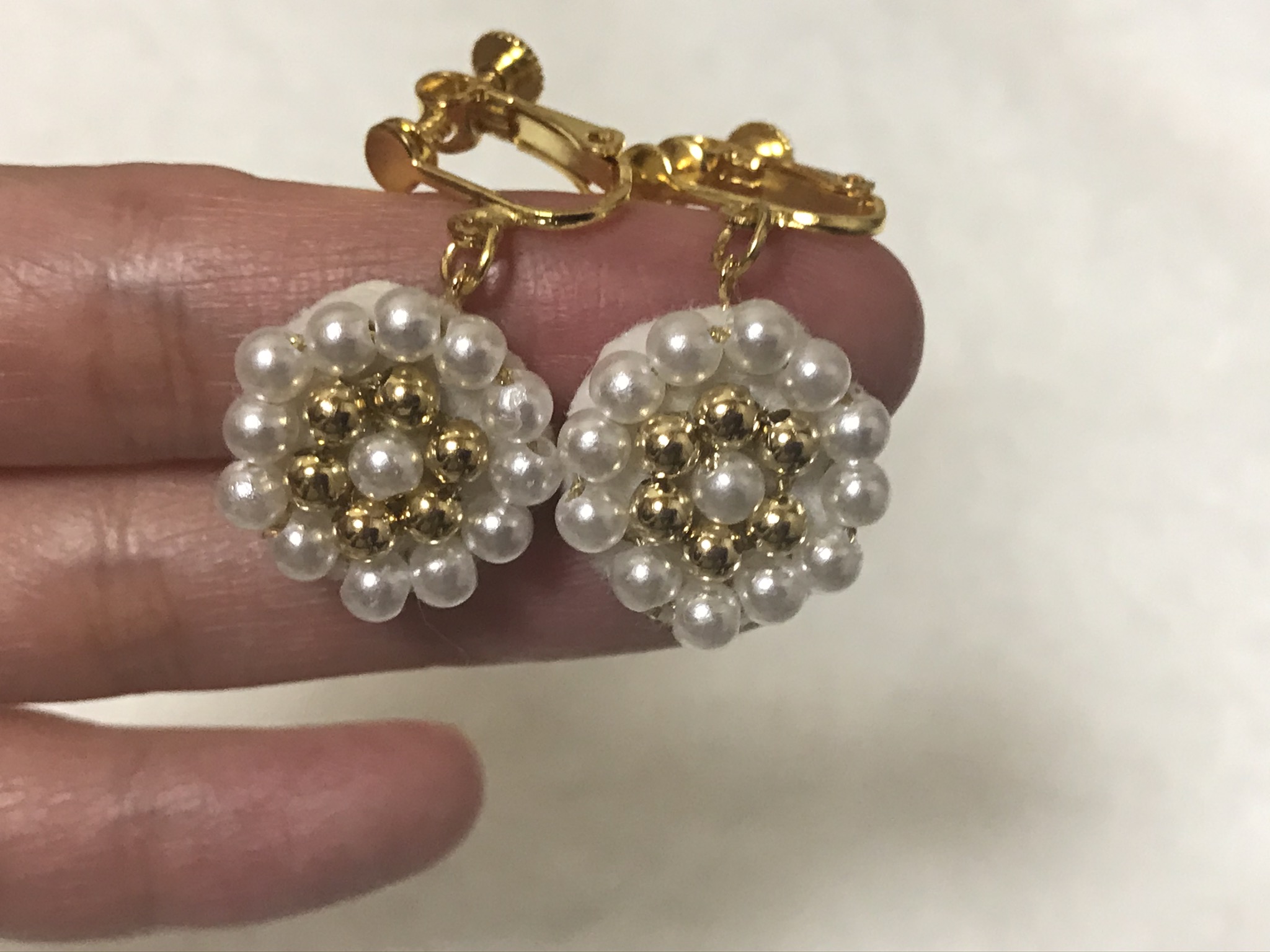 100均diy ビーズ刺繍イヤリング ただひたすら縫うブログ 100均diy ビーズ刺繍イヤリング ただひたすら縫うブログ
