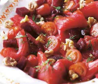 Beetroot, Smoked Salmon and Walnut Salad