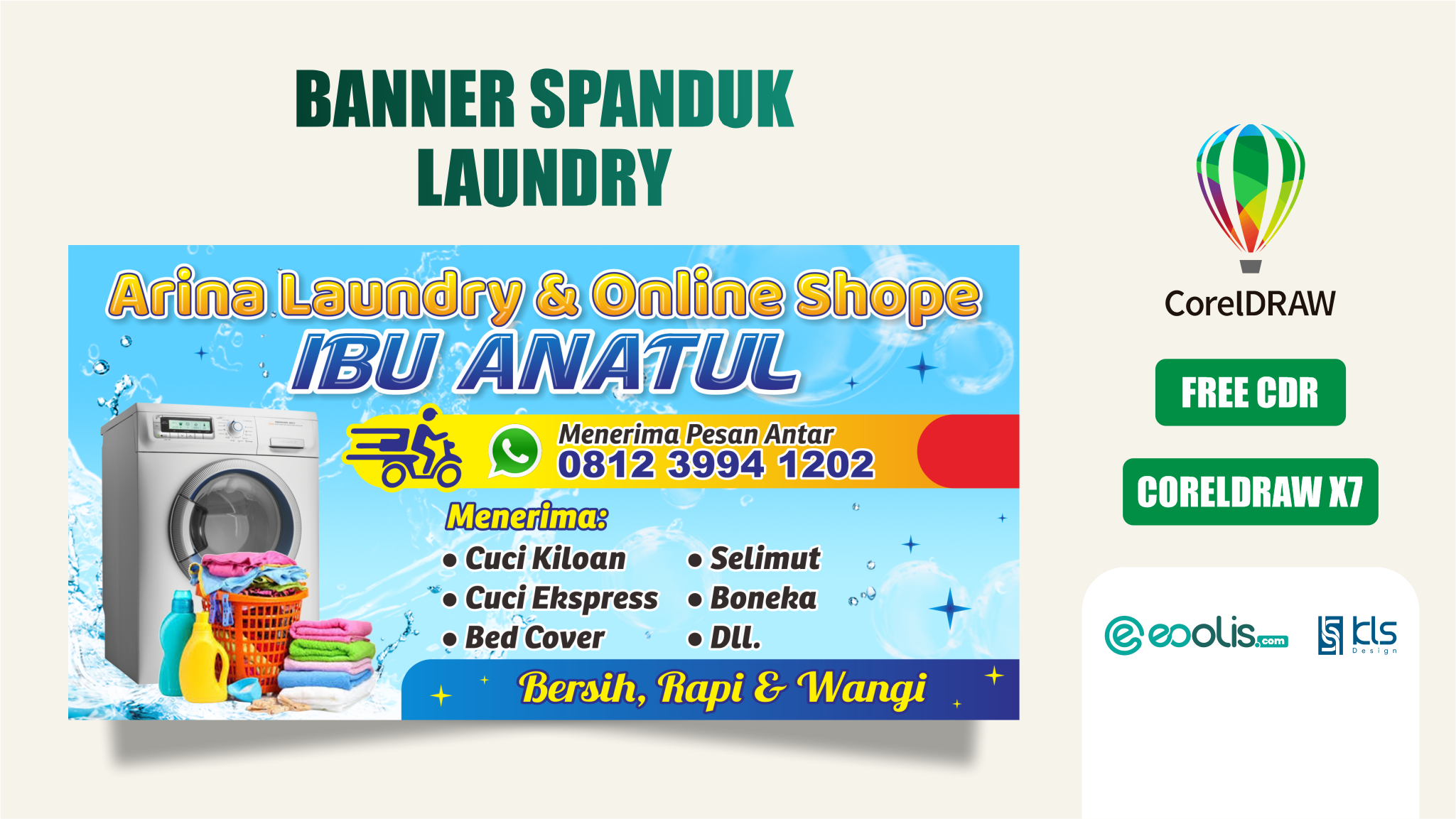 Banner Spanduk Laundry - eoolis.com