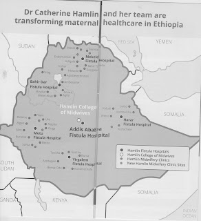 Map of fistula hospitals and clinics as of November 2017.