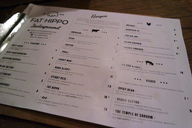 Fat Hippo Underground Newcastle Burger Restaurant North East Review