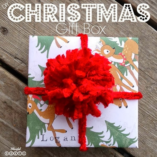 DIY Christmas Gift Box {With Favorite Marbles Inside} from Blissful Roots