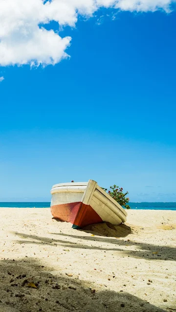 Papel de Parede Canoa na Praia