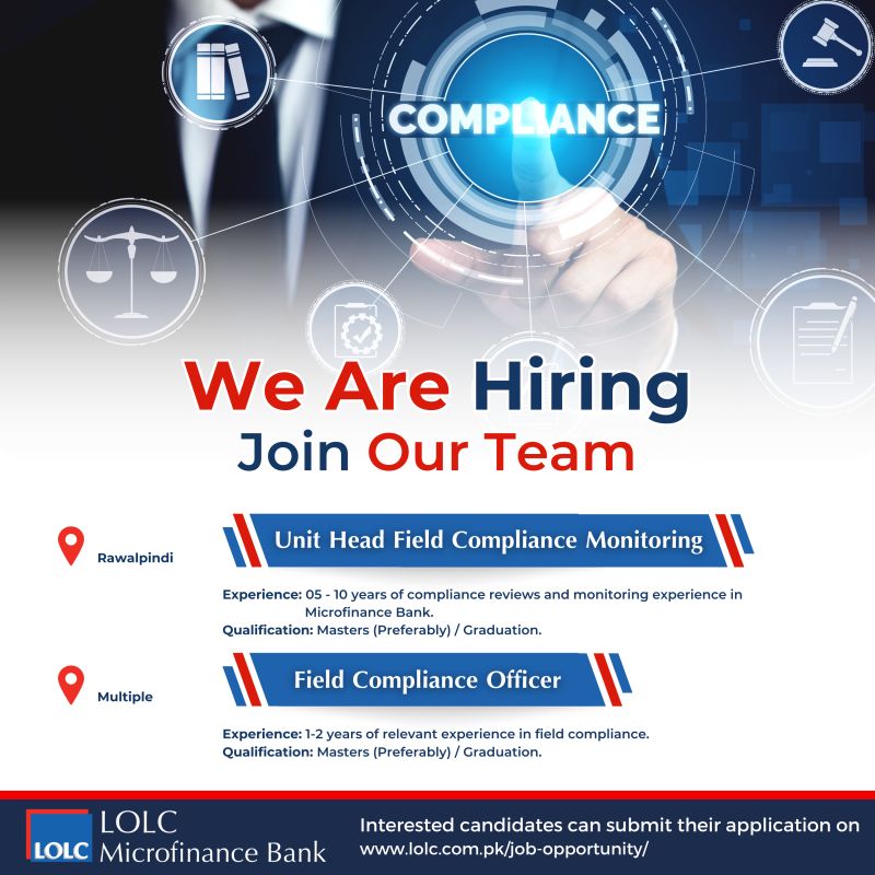 Jobs in LOLC Microfinance Bank Limited