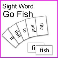 Sight Word Go Fish