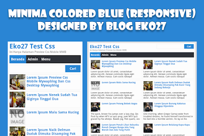 Minima Colored Blue, Css Mobile Mywapblog Responsive By Blog Eko27