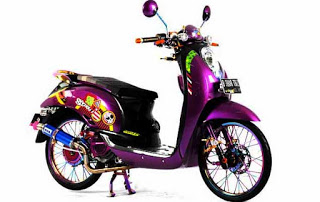 Kumpulan gambar modifikasi scoopy airbrush thailook velg 