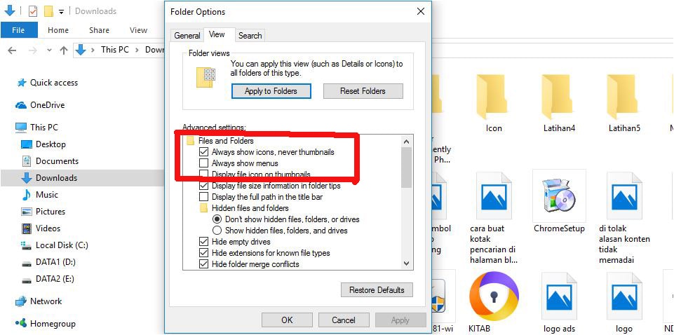 Cara Mengatasi Gambar  Thumbnails Tidak Muncul Di Windows  