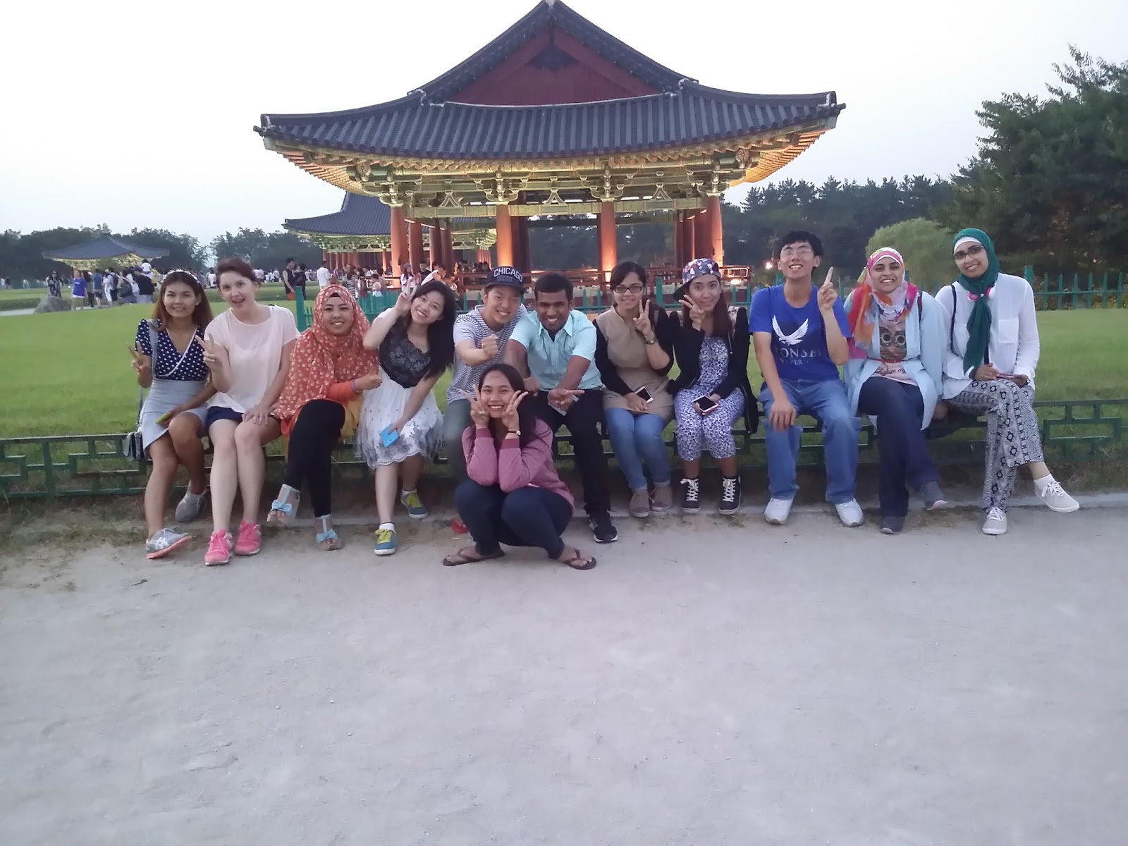 Korean Folk Village with actors of drama Secret Gate