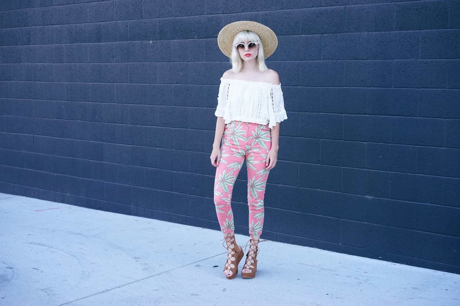 Palm Tree Pants Summer Look //