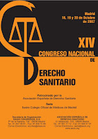 Cartel oficial del XIV Congreso Nacional de Derecho Sanitario (2007)