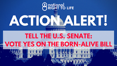 CALL TO ACTION: Call and Urge Your US Senators to Vote YES on the Born-Alive Abortion Survivors Act!