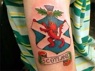 Lion Scottish Tattoo Design