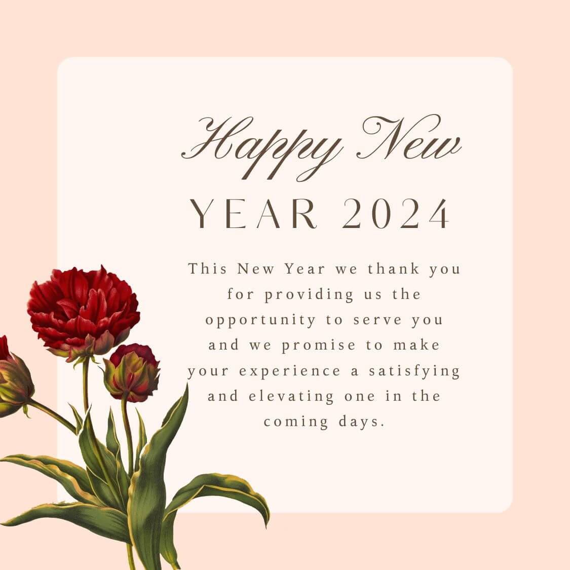 Happy New Year 2024 wishes for customers
