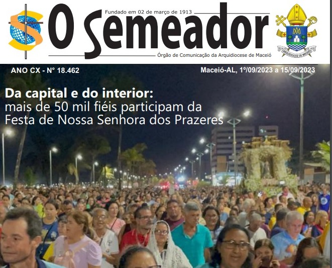 Jornal O SEMEADOR destaca as ações de solidariedade e fé na Arquidiocese de Maceió