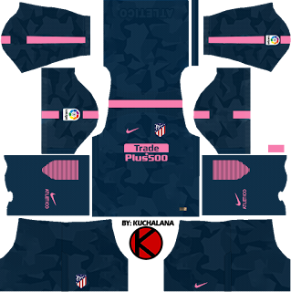  for your dream team in Dream League Soccer  Baru!!! Atletico Madrid Dream League Soccer Kits 2017/18