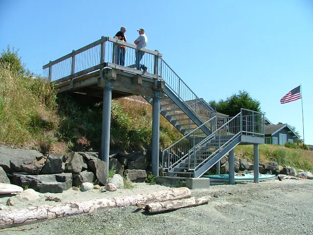 Lopez Village public access stairway