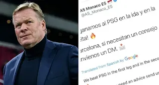 AS Monaco troll Barca on Twitter after win over PSG