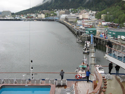 Downtown Juneau, Alaska from the Golden Princess