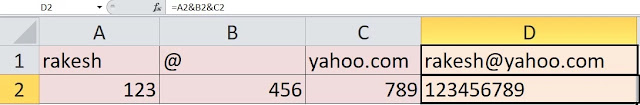 altenative to concatenate function in excel, concatenate function in excel example