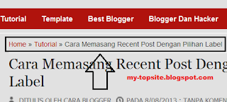 Cara Blogger Breadcrumb