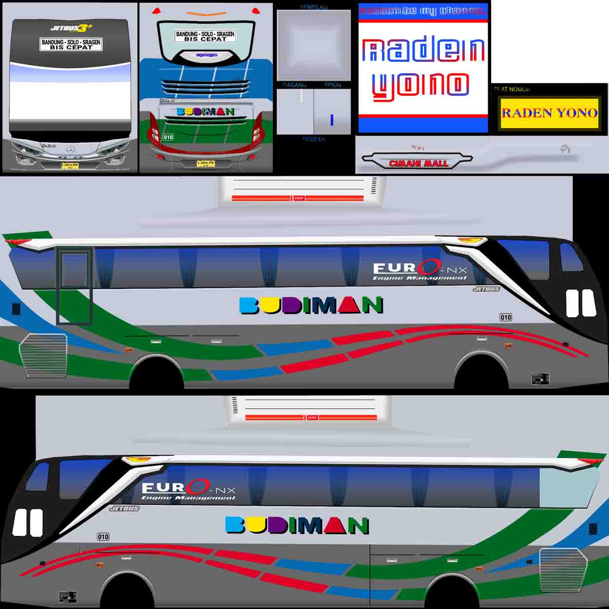 livery bussid budiman jb3 shd