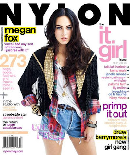 Celebrity Megan Fox Magazine Cover Girl Pictures