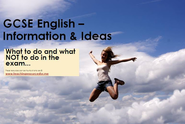 GCSE English OCR Information & And Ideas PowerPoint Revision How to Pass Exam Examination No Revision Aid Aids Help With