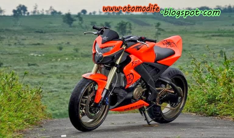 Modifikasi new vixion oranye 