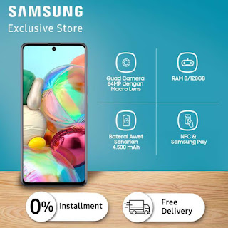 Samsung Galaxy A71 (Prism Crush Silver, 128 GB)