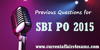 SBI PO 2015 Questions