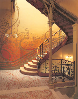 Escalera del Art Nouveau