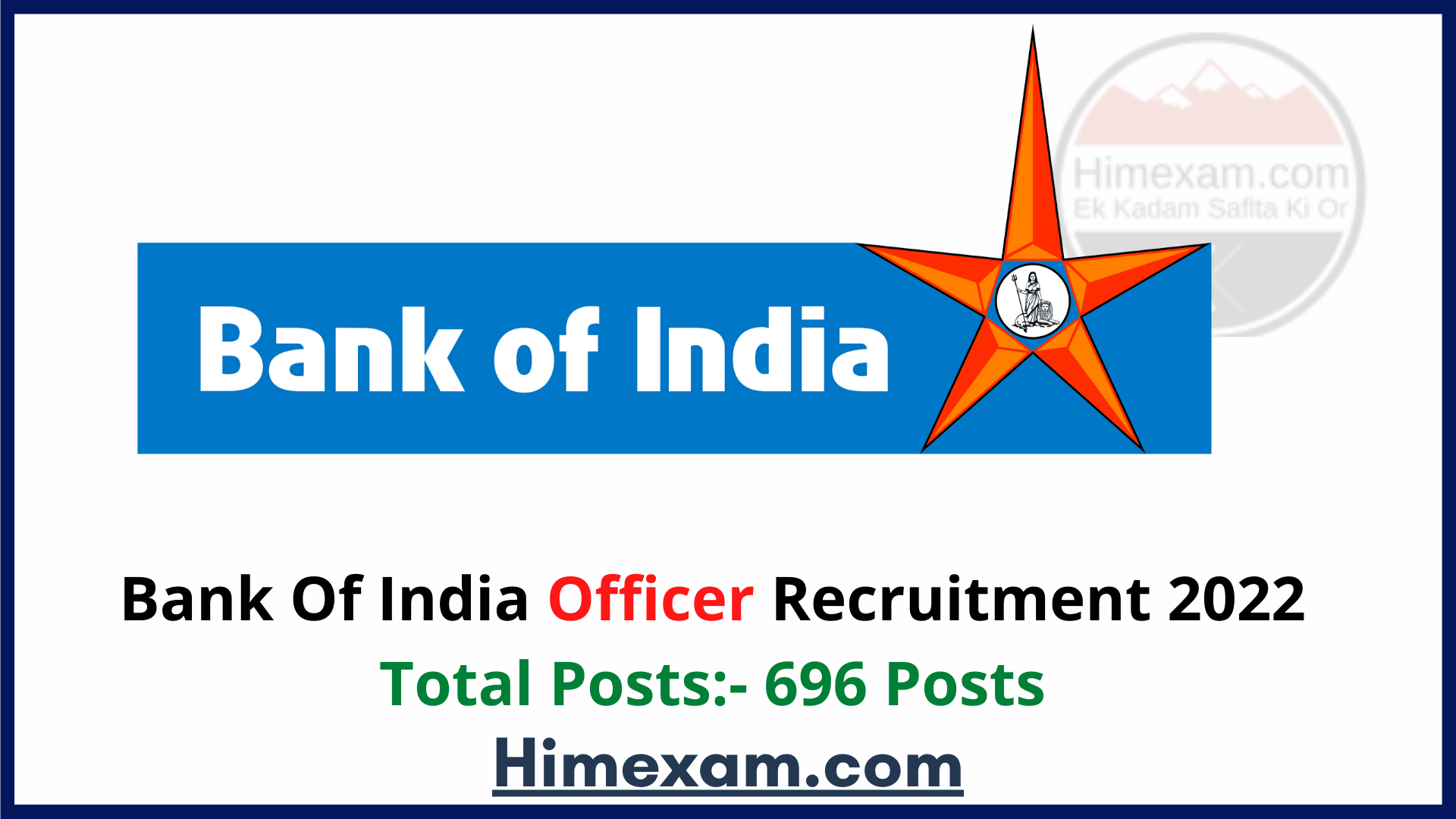 Bank Of India Officer Recruitment 2022