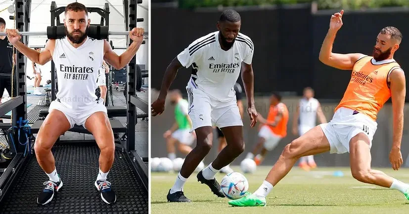 Benzema back as Real Madrid complete first training session in LA: 10 best pics