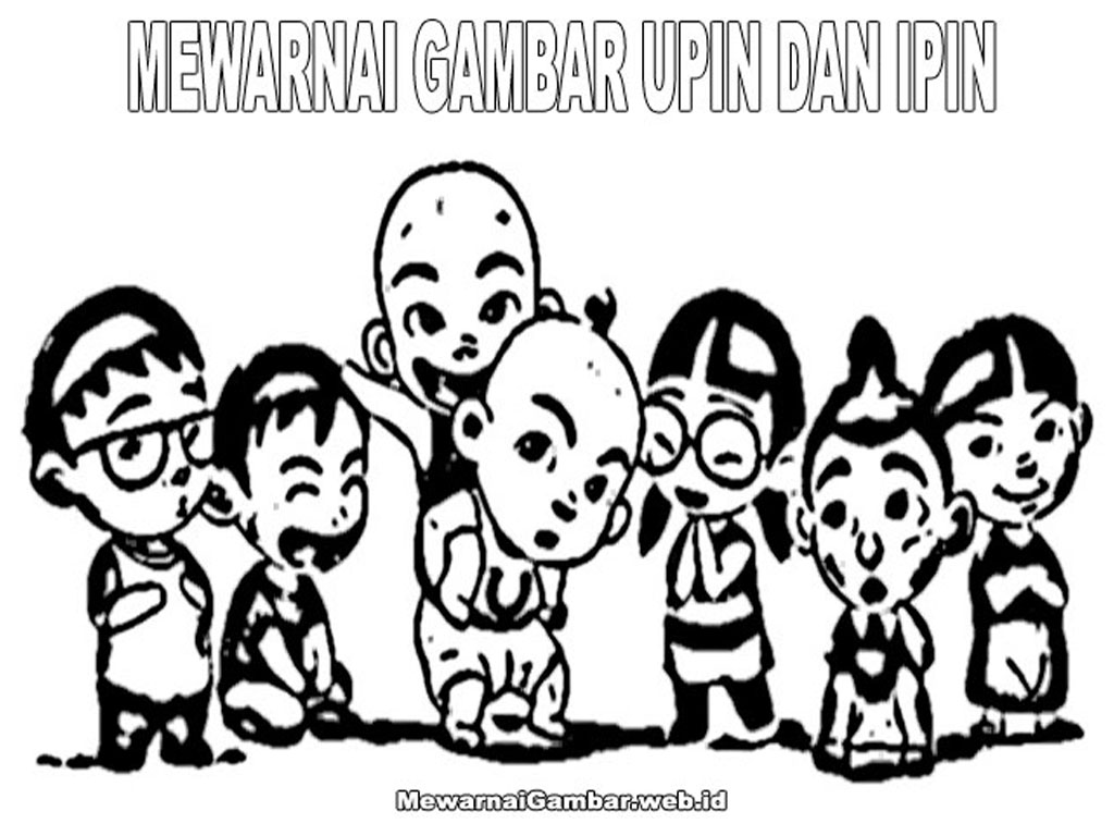 Mewarnai Gambar Upin Dan Ipin  Mewarnai Gambar