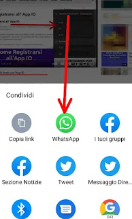 Inviare un Video Youtube su Whatsapp dal Telefono - 2 cliccare sul logo di whatsapp